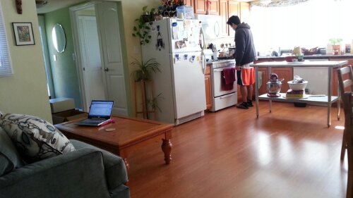 Watching The All-Star cook breakfast for me while I blog